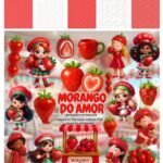 Morango do Amor 3D - Kit Digital