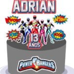 Power Rangers - Topo de Bolo