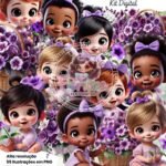 Violeta com Mascotes