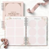 Arquivo Caderno Congresso 2025 Neutro Adoração Pura COM TEMA Feminino (Bicho Papel) - Imagem 2