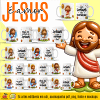 Jesus é Amor – Estampas Canecas - Imagem 26