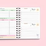 Kit Digital - Miolo Agenda DATADA 2DPP - A5 - wire-o/espiral - Borboletas