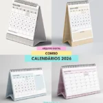 COMBO Calendários de Mesa 2026