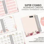 Super Combo Agendas Cristãs | Evangélicas + Católicas (Moldes da Lê)