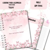 Caderno Para Assembleia 2025-2026 Tulipa - Sem Temas - Imagem 2