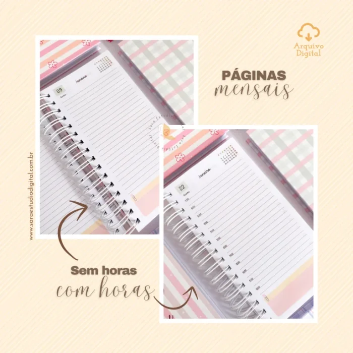 COMBO Agendas 2026 – Datada | Não Datada (Sara Estúdio) - Imagem 24
