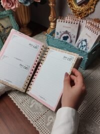 Miolo Agenda Vintage Tons de Rosa 2026 wireo (Perfeito Miolo) - Imagem 5