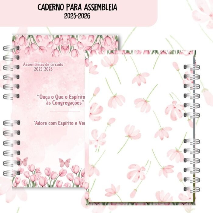Caderno Para Assembleia 2025-2026 Tulipa - Sem Temas - Imagem 3