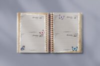 Miolo Agenda Vintage Tons de Rosa 2026 wireo (Perfeito Miolo) - Imagem 3