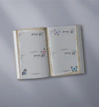 Miolo Agenda Vintage Tons de Rosa 2026 costura (Perfeito Miolo) - Imagem 3