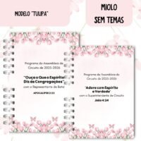 Caderno Para Assembleia 2025-2026 Tulipa - Sem Temas - Imagem 4