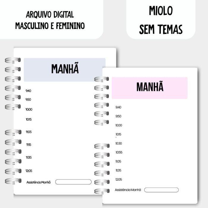 Miolo Assembleia 2025-2026 - Masculino e Feminino (Sem Temas) - Imagem 4