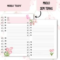 Caderno Para Assembleia 2025-2026 Tulipa - Sem Temas - Imagem 6