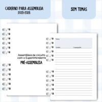 Caderno Para Assembleia 2025-2026 - Gravata Azul - Sem Temas - Imagem 7