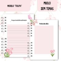 Caderno Para Assembleia 2025-2026 Tulipa - Sem Temas - Imagem 7