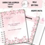 Caderno Para Assembleia 2025-2026 Tulipa - Sem Temas