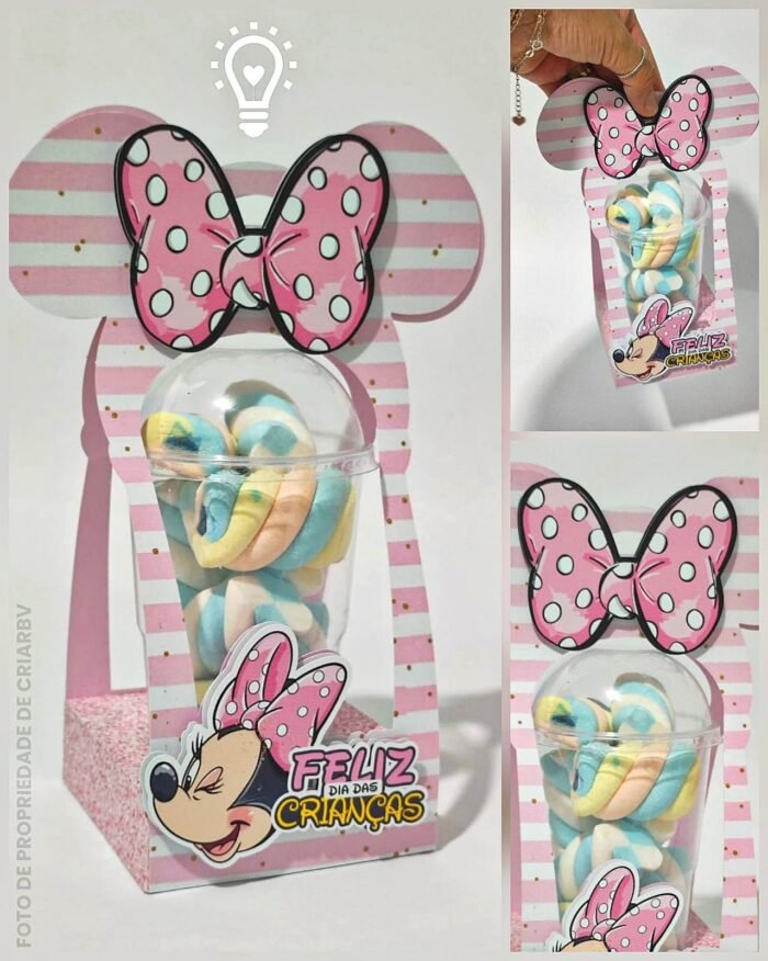 Caixa Copo Bolha Minnie 300ml – Dia das Crianças - Imagem 1