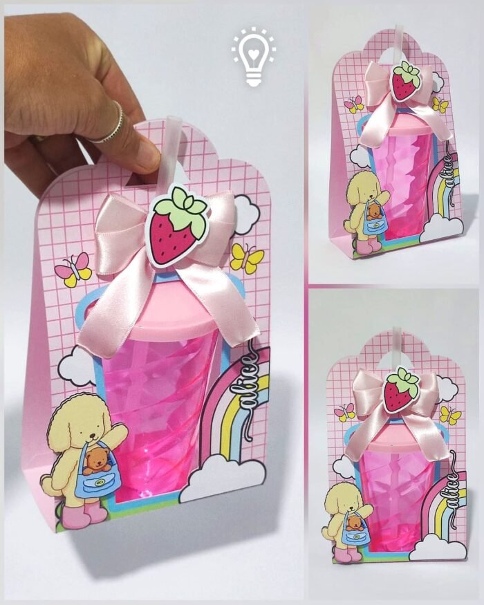 Caixa Copo Twister Menina 400ml – Dia das Crianças - Imagem 1