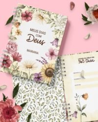 Combo Devocional Leitura da Bíblia 365 dias Católica Evangélica Leitura Livre Flores e Cores