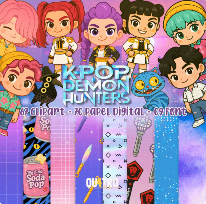 Kit  Digital K-Pop Demon Hunters - Imagem 1