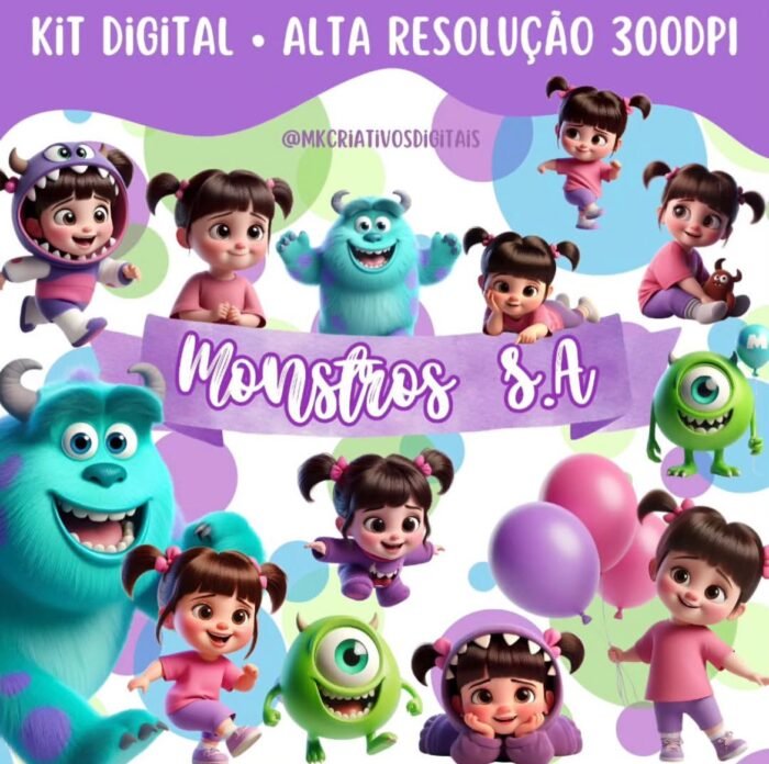 Monstros Sa - Kit Digital - Imagem 1