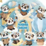 Pandinha Aviador - Kit Digital