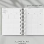 Planner A5 Neutro 2026 (Estúdio G19)
