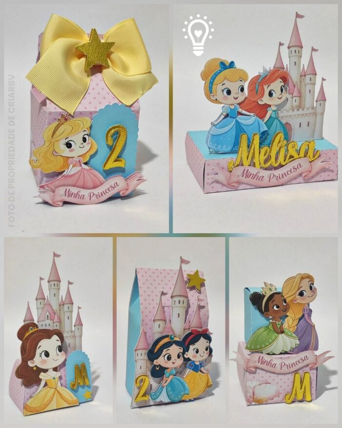 Princesas Disney Aquarela - Kit Festa - Imagem 1