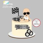 Topo de Bolo Velozes e Furiosos Toretto Baby