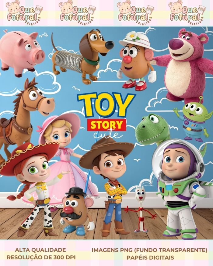 Toy Story Cute - Kit Digital - Imagem 1