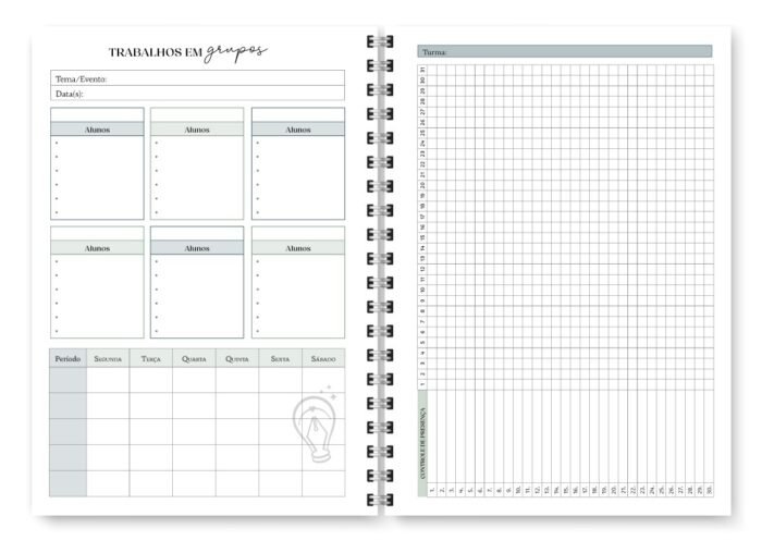 Miolo Planner Professor 2026 (Trilha do Papel) - Imagem 2