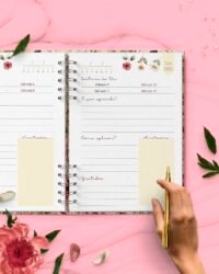 Combo Devocional Leitura da Bíblia 365 dias Católica Evangélica Leitura Livre Flores e Cores - Imagem 3