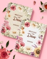 Combo Devocional Leitura da Bíblia 365 dias Católica Evangélica Leitura Livre Flores e Cores - Imagem 6