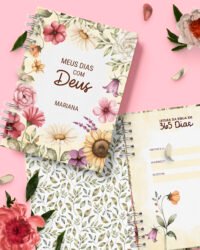 Combo Devocional Leitura da Bíblia 365 dias Católica Evangélica Leitura Livre Flores e Cores - Imagem 7