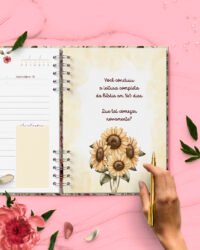 Combo Devocional Leitura da Bíblia 365 dias Católica Evangélica Leitura Livre Flores e Cores - Imagem 8