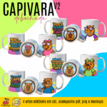 Capivara Debochada V2 - Canecas