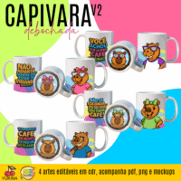 Capivara Debochada V2 - Canecas
