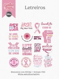 Outubro Rosa 2025 – Combo Ilustrações e Papéis (Tita) - Imagem 7