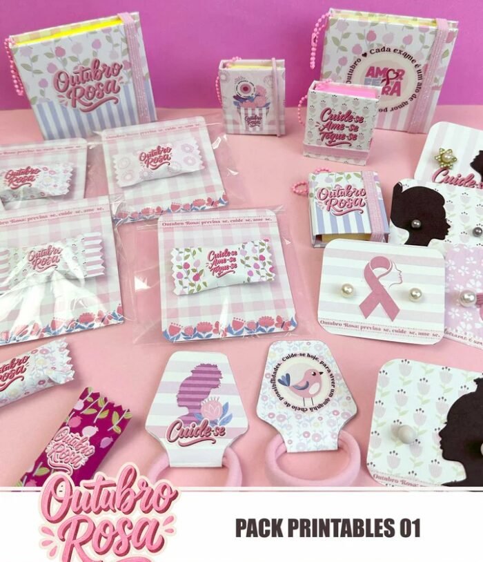 Outubro Rosa 2025 – Kit Printables 01 (Tita) - Imagem 1