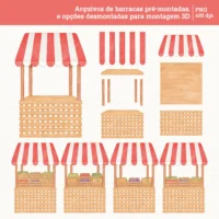 Quitandinha – Cliparts em aquarela – Kit Digital - Imagem 7