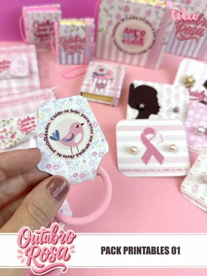 Outubro Rosa 2025 – Kit Printables 01 (Tita) - Imagem 4