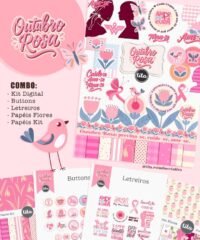 Outubro Rosa 2025 – Combo Ilustrações e Papéis (Tita)