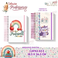 Capas A5 e 18,5 x 26,5 cm- Coleção Professores - Imagem 5