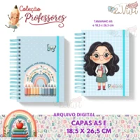 Capas A5 e 18,5 x 26,5 cm- Coleção Professores - Imagem 6