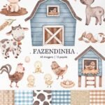 Fazendinha Azul - Kit Digital