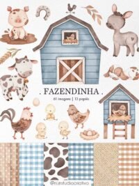 Fazendinha Azul - Kit Digital