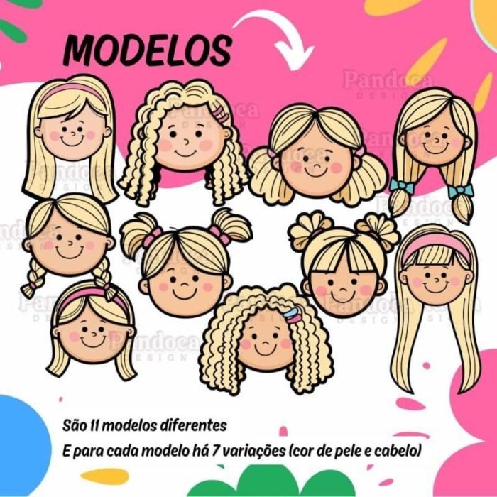 Bonequinhas Meninas – Kit Digital - Imagem 5