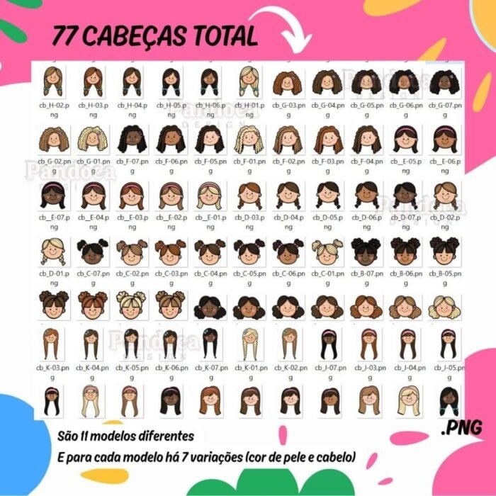 Bonequinhas Meninas – Kit Digital - Imagem 4