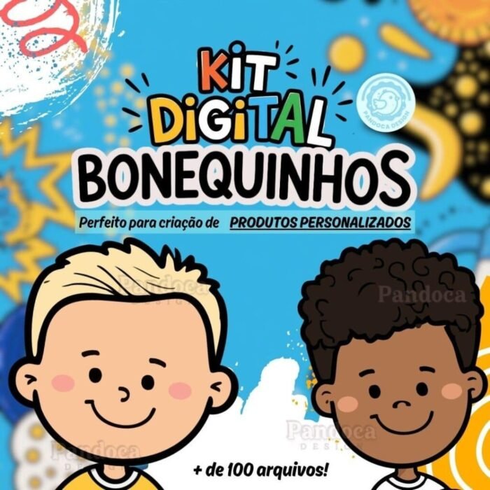 Bonequinhas Meninos – Kit Digital - Imagem 1