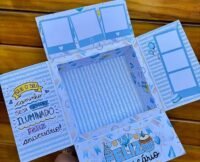Caixa 4 Abas Com Foto - Feliz Aniversário - Imagem 4